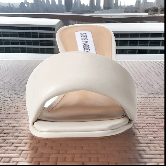 STEVE MADDEN Snazzy Heeled Sandal Mule Kitten Heel Man-Made UpperLining, Insoles - Picture 7 of 17